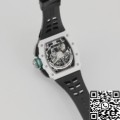 KV Factory Best Richard Mille Replica RM11 White Ceramic Black Rubber Strap