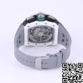 KV Factory Best Richard Mille Replica RM11 White Ceramic Rubber Strap