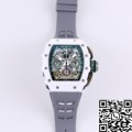 KV Factory Best Richard Mille Replica RM11 White Ceramic Rubber Strap