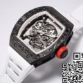 BBR Factory Richard Mille 1:1 Replica RM055 White Rubber Strap