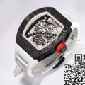 BBR Factory Richard Mille 1:1 Replica RM055 White Rubber Strap