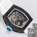 BBR Factory Replica Richard Mille RM055 Blue Dial White Rubber Strap