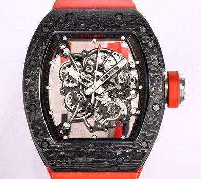 BBR Factory 1:1 Replica Richard Mille RM055 Red Rubber Strap