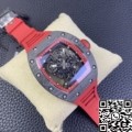 KU Factory Richard Mille Replica For Sale RM055 Red Rubber Strap