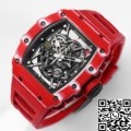 BBR Factory Richard Mille Fake RM35-02 Red Carbon Fiber Case