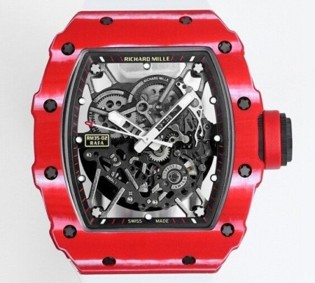 BBR Factory Richard Replica Mille RM35-02 White Strap Carbon Fiber