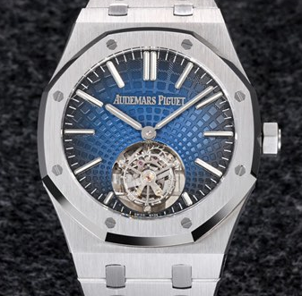 R8 Factory Replica Audemars Piguet Watches Royal Oak 26530ST.OO.1220ST.01 Blue Dial Tourbillon