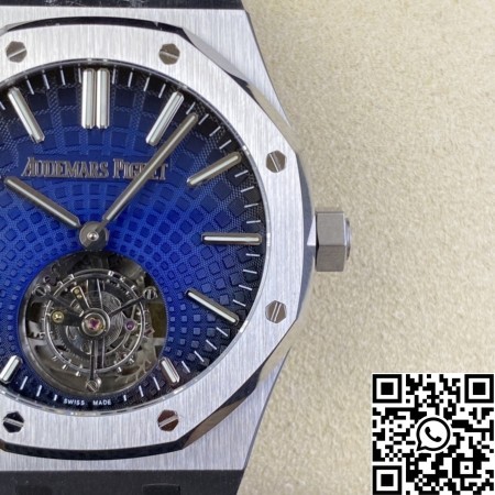 R8 Factory Replica Audemars Piguet Watches Royal Oak 26530ST.OO.1220ST.01 Blue Dial Tourbillon
