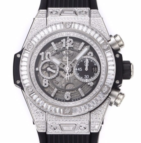 BBF Factory Replica Hublot Watches Big Bang Unico 421.NX.1170.RX.0904 Full Diamond Watch