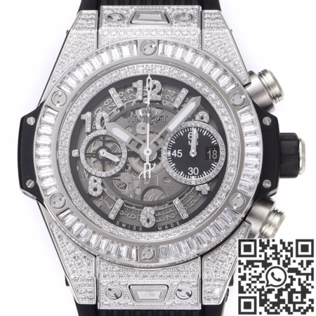 BBF Factory Replica Hublot Watches Big Bang Unico 421.NX.1170.RX.0904 Full Diamond Watch