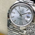 EW Factory Fake Rolex Day Date M228239-0003 Silver Dial Size 40mm