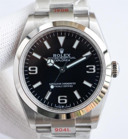 EW Factory Replica Rolex Explorer M124270-0001 Black Dial Size 36mm