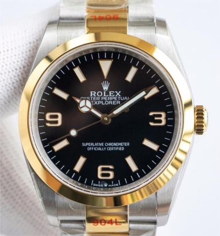 EW Factory Replica Rolex Explorer M124273-0001 Black Dial Size 40mm