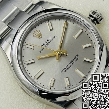 EW Factory Rolex Fake Oyster Perpetual M126000-0001 Silver Dial Size 36mm