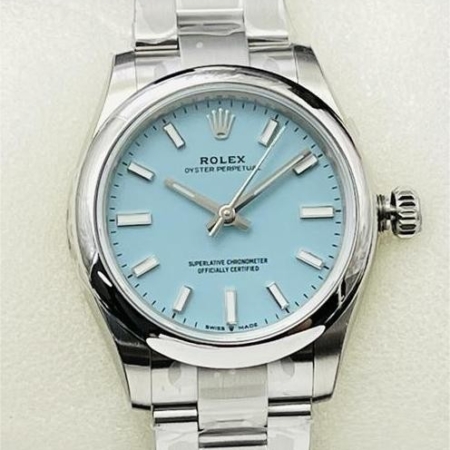 EW Factory Rolex Oyster Perpetual Copy M126000-0006 Tiffany Blue Dial Size 36mm