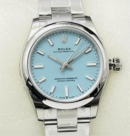 EW Factory Rolex Oyster Perpetual Copy M126000-0006 Tiffany Blue Dial Size 36mm