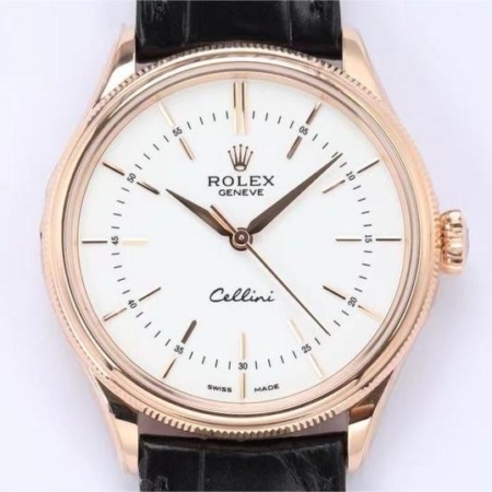 EW Factory Copy Rolex Cellini M50505-0021 White Dial