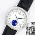 EW Factory Replica Rolex Cellini Moonphase M50535-0002 White Dial