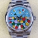 EW Factory Rolex Fake Oyster Perpetual M126000-0009 Turquoise Blue Dial Size 36mm