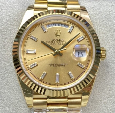 EW Factory Rolex Day Date M228238-0005 Champagne Dial Size 40mm