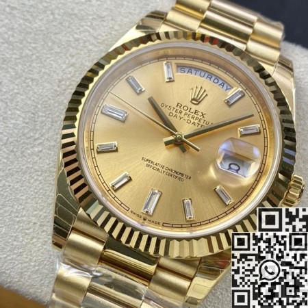 EW Factory Rolex Day Date M228238-0005 Champagne Dial Size 40mm