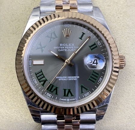 EW Factory Rolex Fake Datejust M126331-0016 Rose Gold Size 40mm