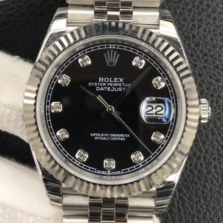 EW Factory Rolex Datejust Replica M126334-0012 Black Dial Size 41mm