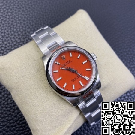 EW Factory Duplicate Rolex Oyster Perpetual M277200-0008 Red Dial Size 31mm