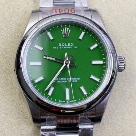 EW Factory Rolex Oyster Perpetual Imitate M277200-0006 Green Dial Size 31mm