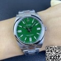 EW Factory Rolex Oyster Perpetual Replica M124300-0005 Green Dial Size 41mm