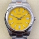 EW Factory Rolex Fake Oyster Perpetual M124300-0004 Yellow Dial Size 41mm
