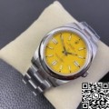 EW Factory Rolex Fake Oyster Perpetual M124300-0004 Yellow Dial Size 41mm