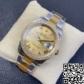 EW Factory Rolex Datejust Imitate M126283RBR Gold Watch Size 36mm