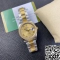 EW Factory Rolex Datejust Imitate M126283RBR Gold Watch Size 36mm