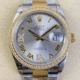 EW Factory Fake Rolex Datejust M126283RBR-0018 Gold Watch Size 36mm