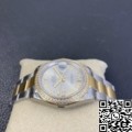 EW Factory Fake Rolex Datejust M126283RBR-0018 Gold Watch Size 36mm
