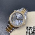 EW Factory Fake Rolex Datejust M126283RBR-0018 Gold Watch Size 36mm