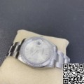 EW Factory Fake Rolex Watches Datejust M126284RBR-0022 Silver Dial Size 36mm