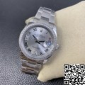 EW Factory Fake Rolex Watches Datejust M126284RBR-0022 Silver Dial Size 36mm