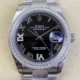 EW Factory Fake Rolex Datejust M126284RBR Black Dial Size 36mm