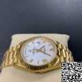 EW Factory Copy Rolex Day Date M228238-0042 White Dial Gold Watch Size 40mm