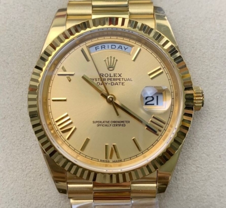 EW Factory Rolex Day Date Replica M228238-0006 Champagne Dial Size 40mm