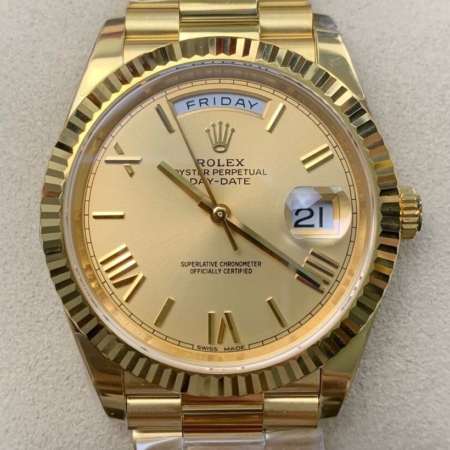 EW Factory Rolex Day Date Replica M228238-0006 Champagne Dial Size 40mm