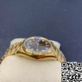 EW Factory Fake Rolex Day Date M128238-0022 Brown Dial Ladies Gold Watch Size 36mm