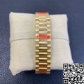 EW Factory Fake Rolex Day Date M128238-0022 Brown Dial Ladies Gold Watch Size 36mm