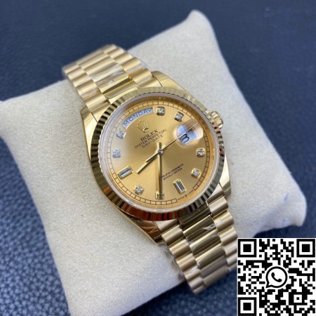 EW Factory Rolex Replicas Day Date M128238-0008 Ladies Gold Watch Size 36mm