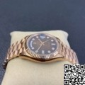 EW Factory Replicas Rolex Day Date M128235-0037 Gradient Brown Dial Ladies Rose Gold Watch Size 36mm 