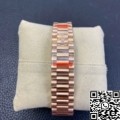 EW Factory Replicas Rolex Day Date M128235-0037 Gradient Brown Dial Ladies Rose Gold Watch Size 36mm 