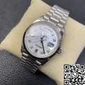 EW Factory Replica Rolex Day Date Watches M128239-0007 White Mother-of-Pearl Dial Size 36mm