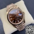 BP Factory Fake Rolex Day Date M228235-0003 Rose Gold Diamond Watch Size 36mm